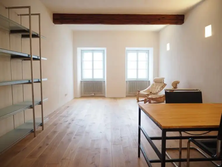 Wohnatelier in Ottensheim Zentrum, direkt an der Donaupromenade! 82 m² WNFL, Küche inkl. Geräte möbliert! Inkl. Terrasse vorm Haus!
