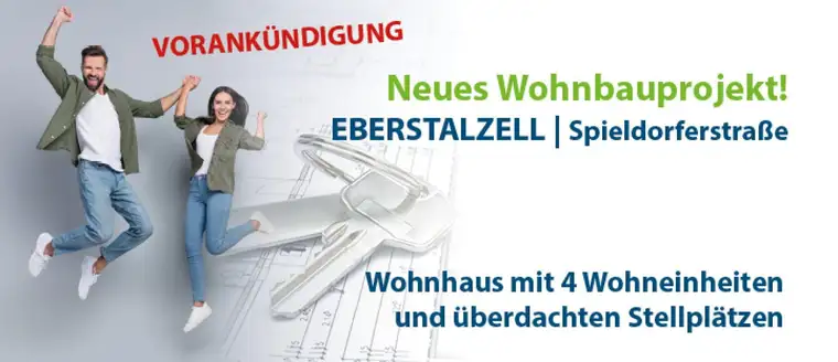 Neubau-Wohnung mit 4 Zimmern, Balkon &amp; 2x Stellplätzen in Eberstalzell