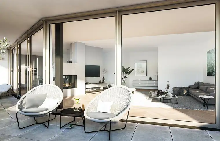 Erstbezug &amp; provisionsfrei! Zentrumsnahe 3-Zimmer Dachgeschosswohnung mit Westausrichtung