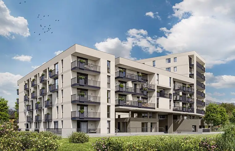 Südbalkon und effiziente Raumplanung: hochwertige 3-Zimmer Wohnung (Top B2.7)