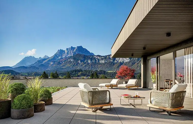 Exklusive Penthousewohnung mit Blick auf den Wilden Kaiser