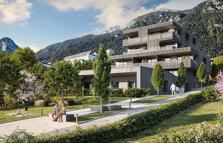 In Bau: Elegante 2-Zimmer Gartenwohnung mit Terrasse in ruhiger Premiumlage