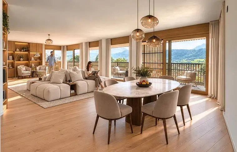 In Bau: Großzügiges Premium-Penthouse mit Dachterrasse und atemberaubendem Panoramablick