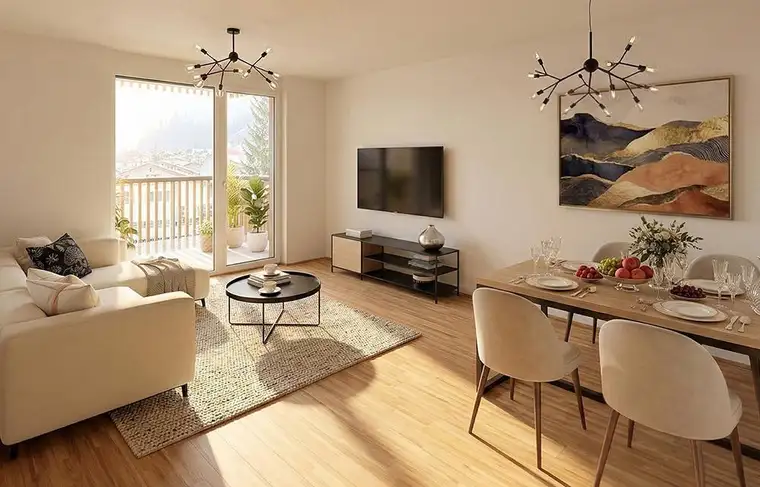 2-Zimmer Terrassenwohnung mit idealer Aufteilung + Stellplatz zur Miete (Top B2.03)
