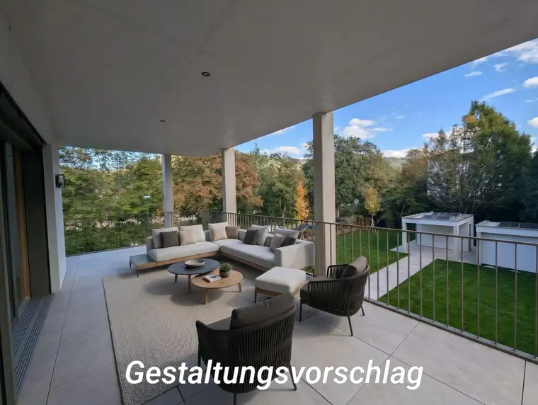 Erstbezug mit Panoramablick auf die Salzach: 146 m² Terrassenwohnung im fertiggestellten Neubau!