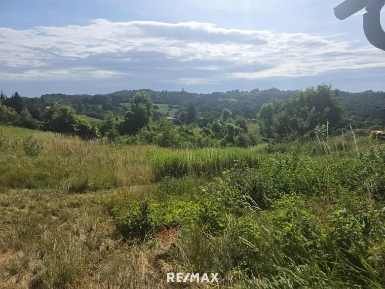 Baugrund + Freiland (Weingarten) in Aussichtslage auf slowenischer Seite!