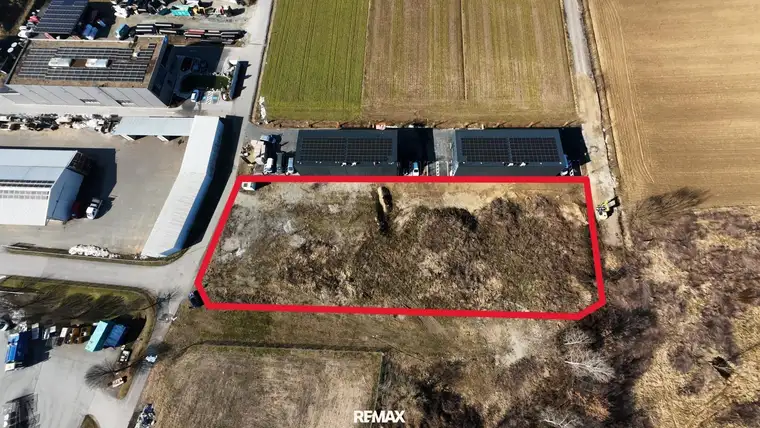 4.253 m² Gewerbegrundstück im Industriegebiet Tillmitsch – teilweise geschottert, Stromanschluss vorhanden
