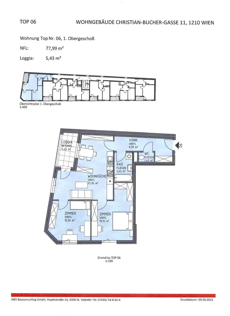 Schöne 3 Zimmerwohnung in 1210 Wien
