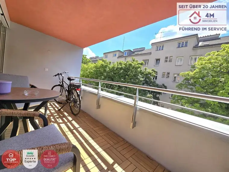 Modernisierte 3 Zimmer Terrassenwohnung an der Donaupromenade Nähe U6 , S-Bahn