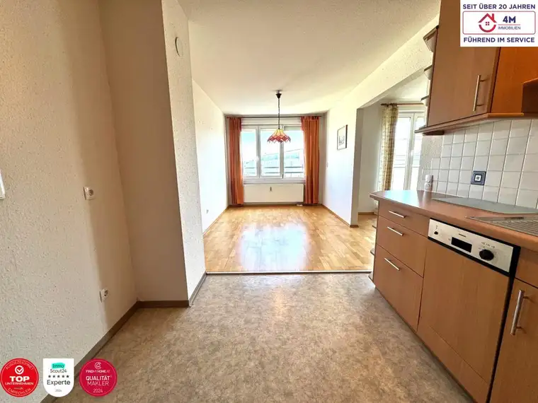 Praktische 2-Zimmer-Wohnung mit Weitblick