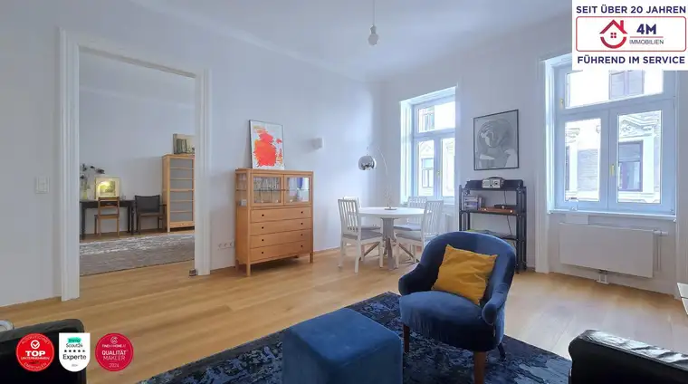 Altbaucharme trifft modernes Design – Ein stilvolles 2-Zimmer-Juwel im 8. Bezirk von Wien.