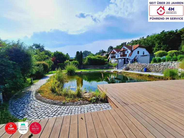 Erfüllen Sie sich einen Traum mit oder ohne Haus - ☀️Wunderschönes voll aufgeschlossenes Baugrundstück mit Naturteich und Badesteg