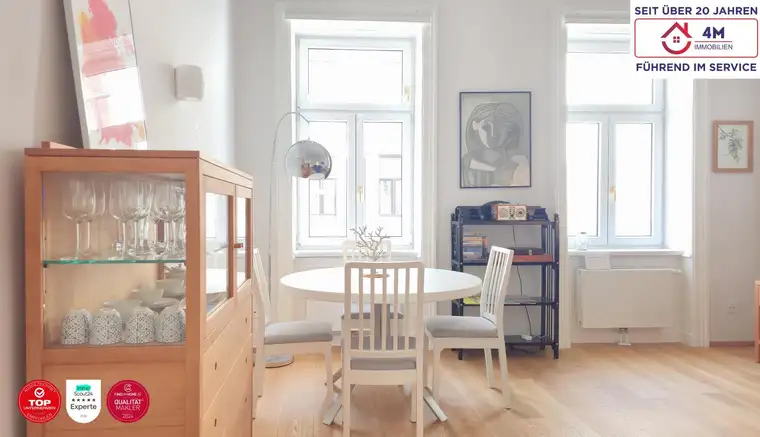 Top-sanierte, helle 2-Zimmer-Altbauwohnung im Herzen des 8. Bezirks