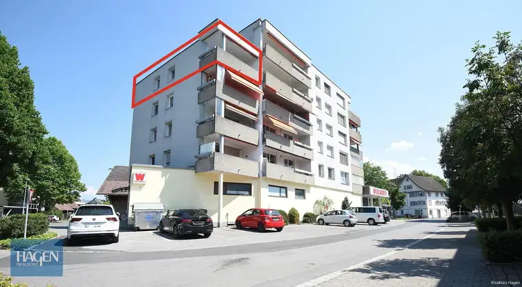 Wohnen mit Aussicht: 4-Zimmerwohnung in zentraler Lage Lustenau