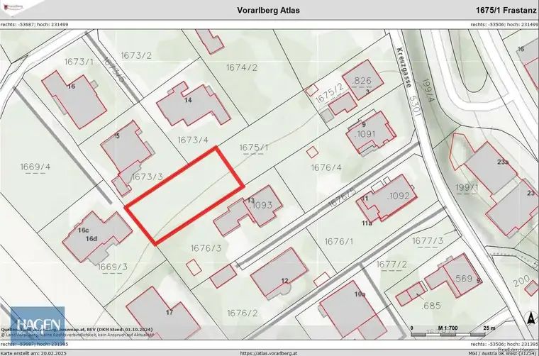 Flexibel teilbares großzügiges Baugrundstück ca. 562,50 m²