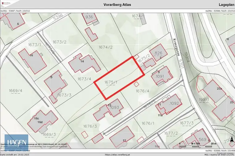 Flexibel teilbares großzügiges Baugrundstück ca. 562,50 m²