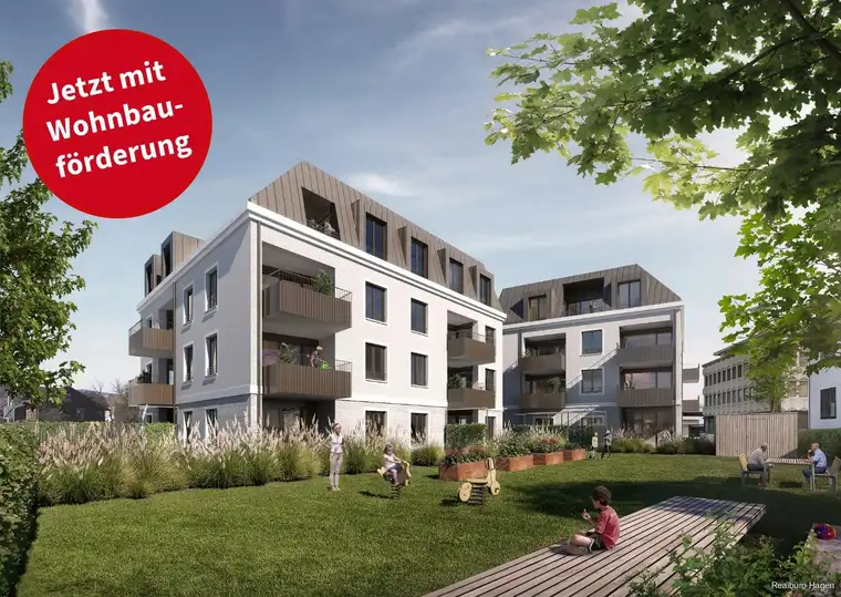 Neubau im Zentrum - Top B.073-Zimmerwohnung im 2. OGWOHNBAUFÖRDERUNG