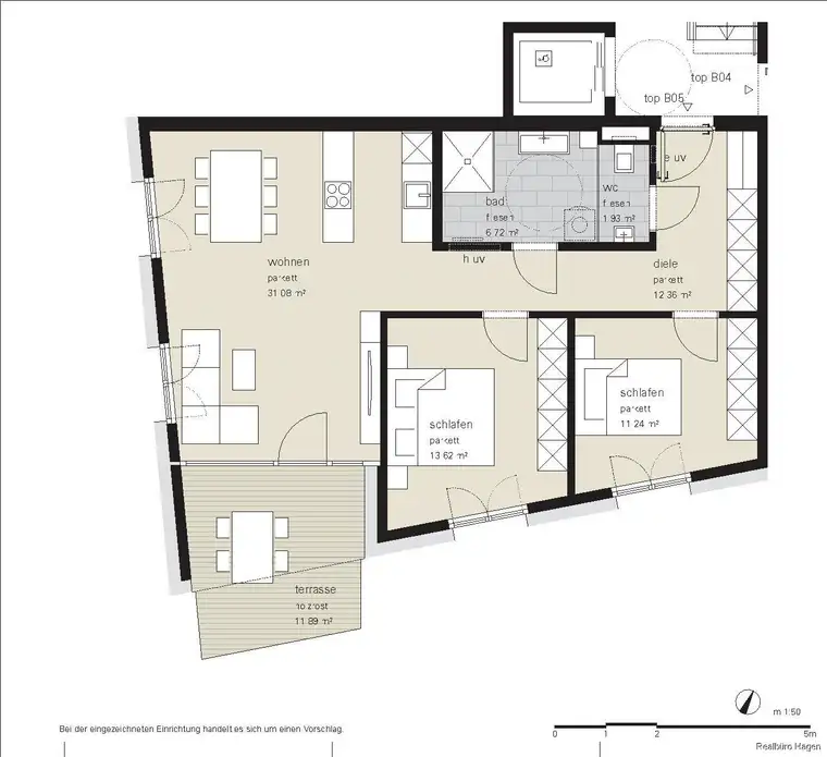 Neubau im Zentrum - Top B.053-Zimmerwohnung im 1. OGATTRAKTIVE FINANZIERUNG