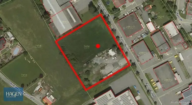 Unbebautes Grundstück mit über 5000 m² in der Industriezone Nord inLustenau