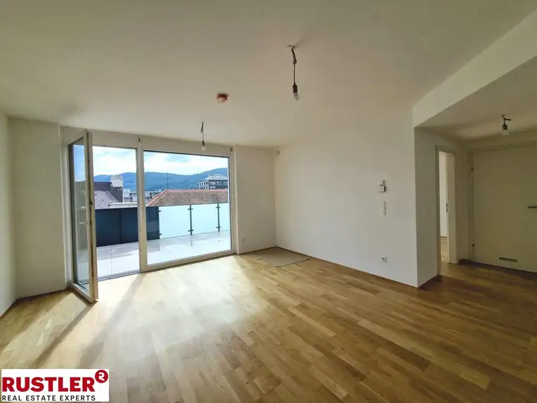 Erstbezug im Lendpark 
2-Zimmerwohnung mit Dachterrasse und Designküche