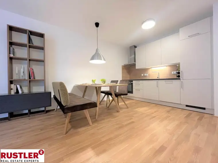 Entspannung pur auf den schönen Außenflächen des Projekts Schlosspark | 1-Zimmerwohnung mit Balkon