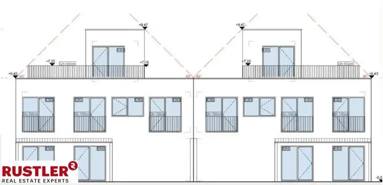 BAUGRUND MIT BAUBESCHEID FÜR EIN DOPPELHAUS
