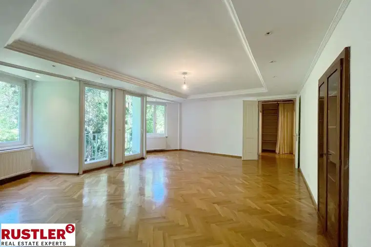 Natur und Ruhe im 19. Bezirk: 
5 Zimmerwohnung mit Garten und herrlichem Grünblick