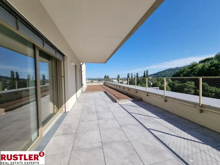 Genießen Sie die Natur: Außenflächen im Schlosspark 
4-Zimmer-Penthousewohnung mit großer Terrasse