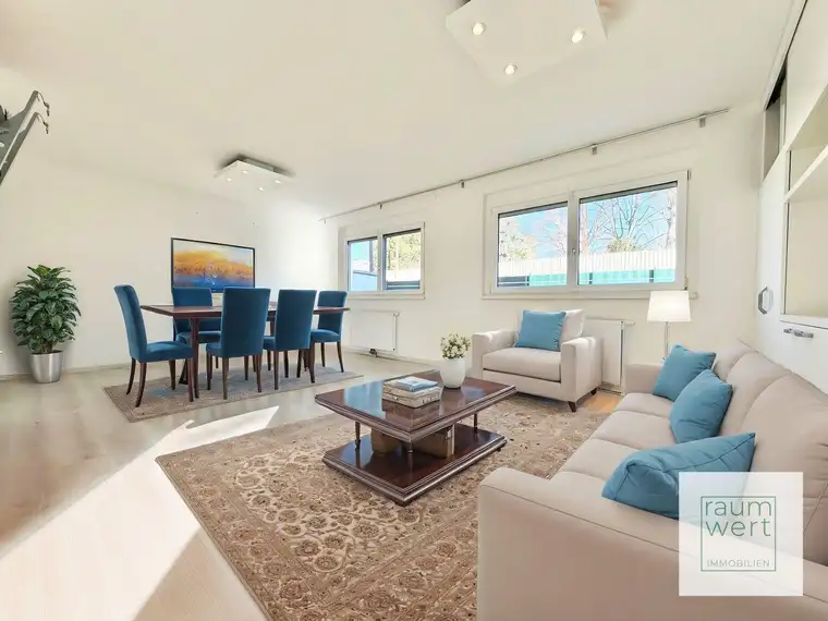 GARTENWOHNUNG - Saniertes Haus - ca. 90m² NFL- 3 Zimmer - Garten-Terrasse - Einbauküche