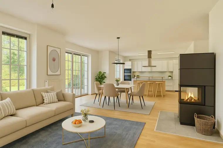 SOMMERAKTION - Provisionsfrei - BJ 1996 - ca. 735m² Grund - Schwimmteich - ca. 275m² NFL - 5 Zimmer - Lift - Klima - Balkon - Carport - Garage - Wohnpark Fontana - GOLF -TENNIS - BADESEE - RESTAURANT
