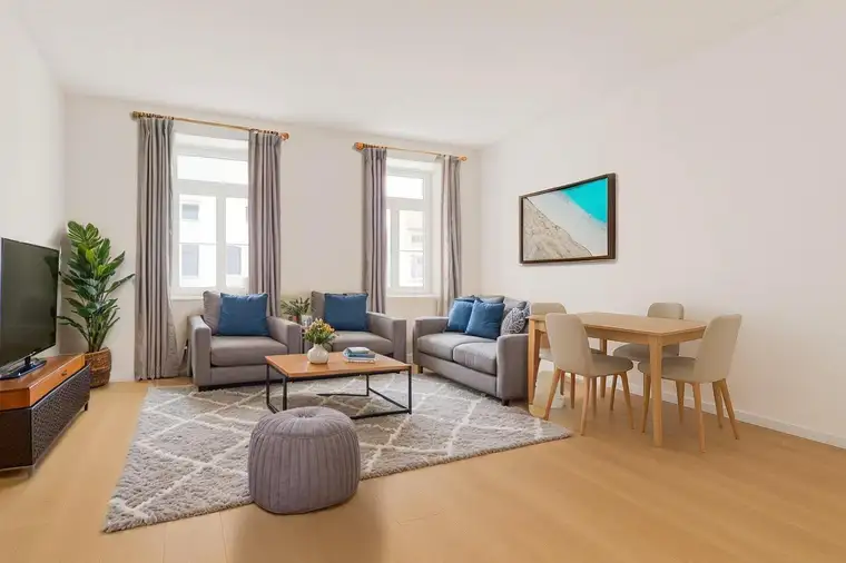ERSTBEZUG nach Generalsanierung - 2 Zimmer - ca. 44m² gew. NFL - Fußbodenheizung - 1. Liftstock - Stilvolle Ausstattung