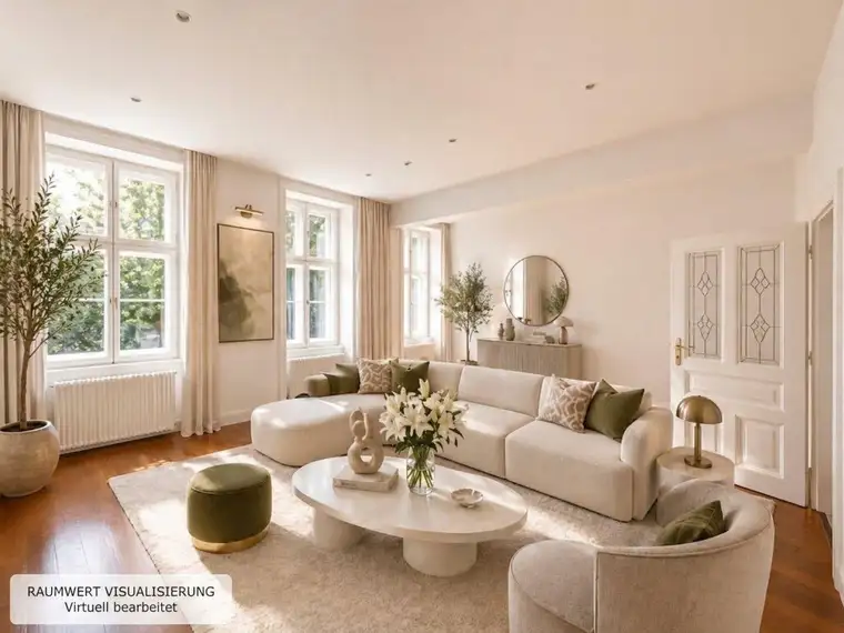 RUHIG WOHNEN im SERVITENVIERTEL | Modernisiert 2021 | ca. 80 m² WFL | 2 Zimmer | Hofruhelage | Grünblick
