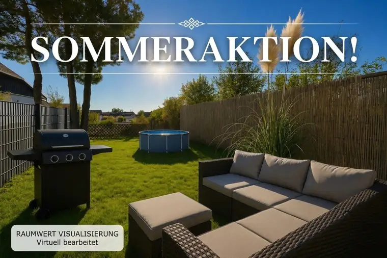 SOMMERAKTION | Modernes Reihenhaus | Voll möbliert | 3 Zimmer | Garten | PKW-Stellplatz