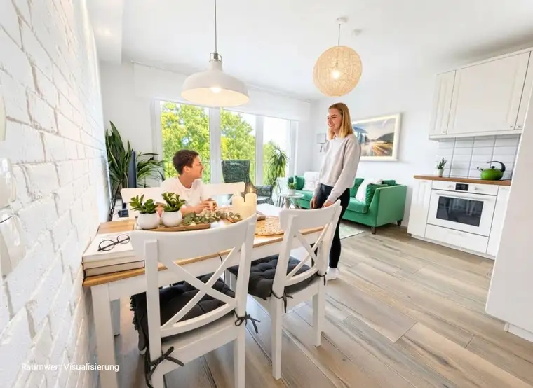 ARCHITEKTEN-WOHNUNG | MÖBLIERT | BJ 2016 | 2 Zimmer | ca. 50 m² NFL | Wohnküche | Balkon