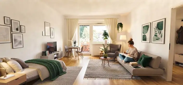 Garçonnière in Nussdorf | Balkon | 37 m² | hofseitig | sofort bezugsfertig