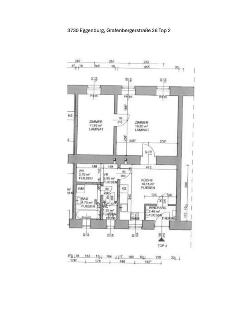 2-Zimmer Wohnung im Eggenburg