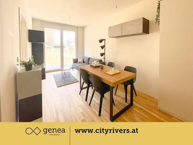 55m² Wohnung mit 3 Zimmern | CITY RIVERS | Neubau | Nähe Augarten