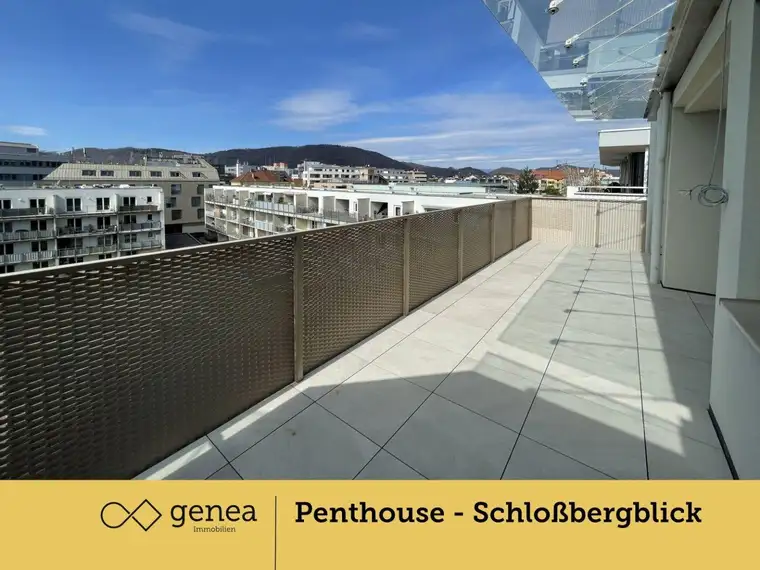 Exklusive Penthouse-Wohnung mit Schloßbergblick im Herzen der Stadt