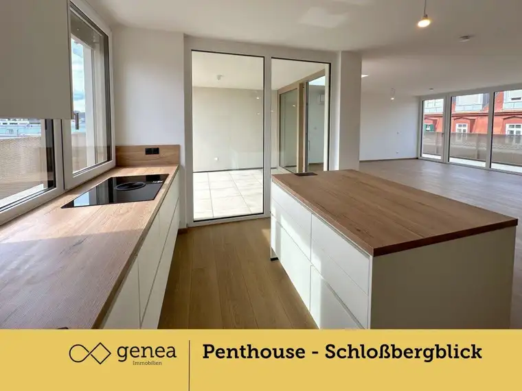 Exklusive Penthouse-Wohnung mit Schloßbergblick im Herzen der Stadt