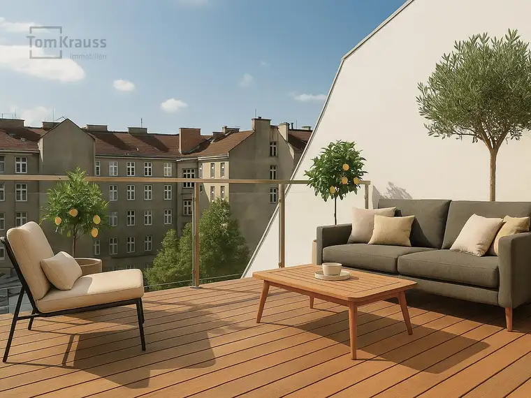 GOLDENER FASAN | RUHE TRIFFT WOHNQUALITÄT - EXKLUSIVE DACHGESCHOSSWOHNUNG MIT BALKON IN DEN RUHIGEN INNENHOF