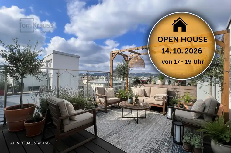 GOLDENER ALBATROSS | FREIRAUM ÜBER DEN DÄCHERN – ELEGANTE 3-ZIMMER-WOHNUNG MIT DACHTERRASSE