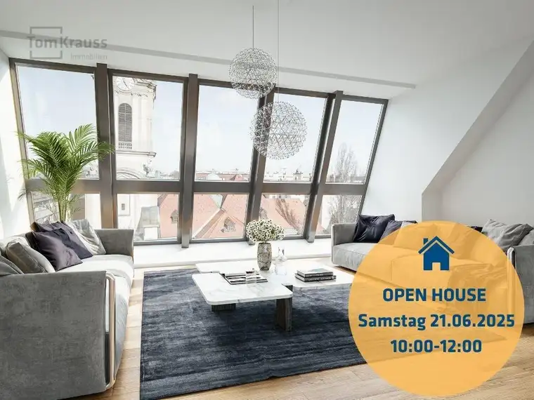 Entdecken Sie KOMFORT PUR - Terrassenwohnung mit eigenem Lift in BEST-LAGE