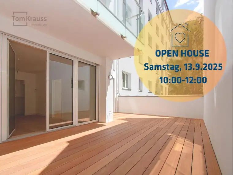 KARMELITERVIERTEL: Modern Wohnen mit WEITLÄUFIGER TERRASSE