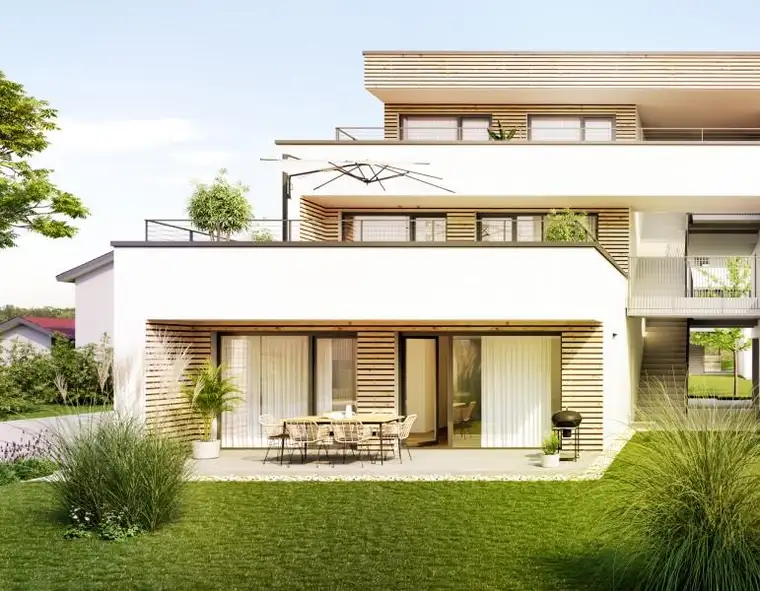 traumhafte Wohlfühllage: Erstbezugs Gartenwohnung - 3 Zimmer 