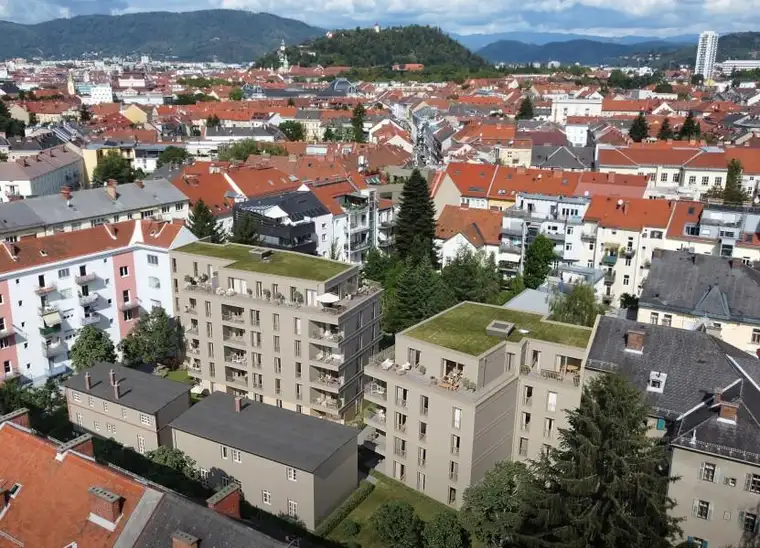 2-Zimmer Neubauwohnung mit Loggia mitten im Herz-Jesu Viertel 
