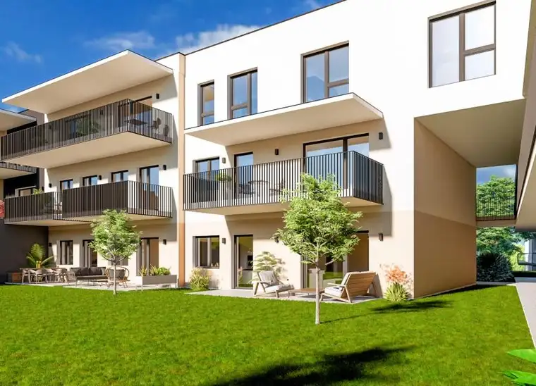 Besonderheit: großzügige 3-Zimmer Wohnung mit 128 m² Eigengarten und Terrasse in Mariatrost 