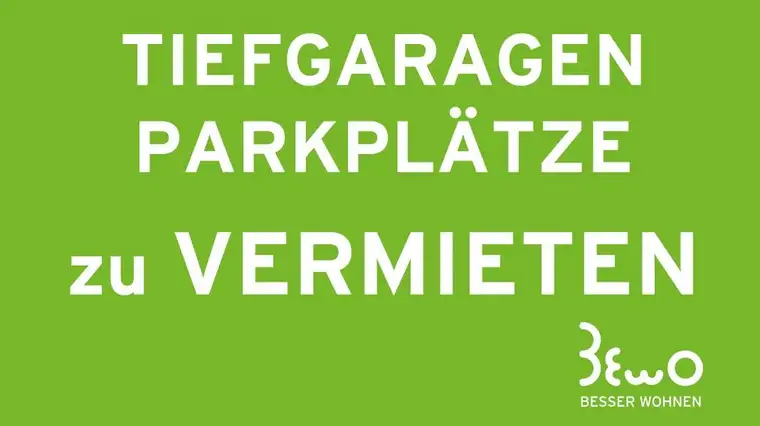 Tiefgaragenplatz Nähe ORF-Park zu vermieten! 