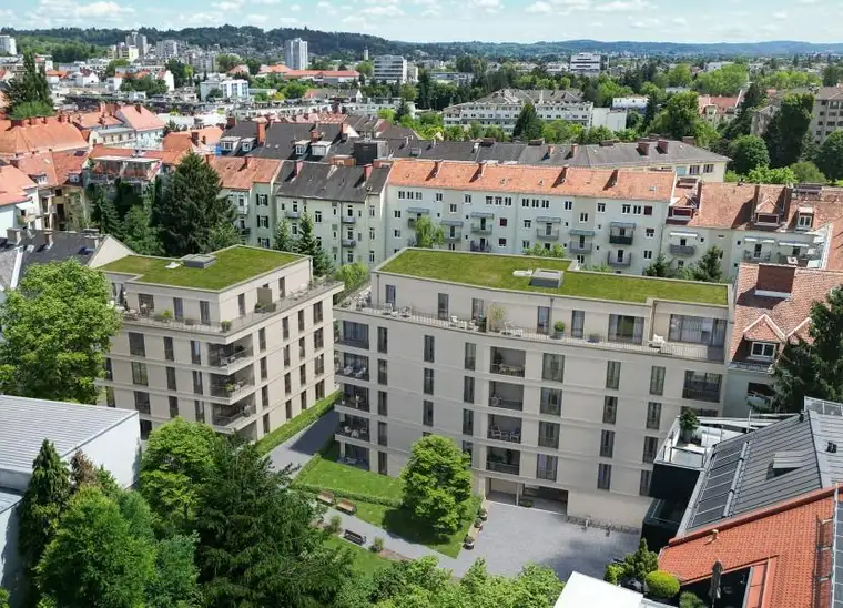 Erstbezug: moderne 2-Zimmer Wohnung mit Loggia im Herz-Jesu Viertel 