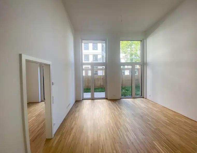 moderne 3-Zimmer Neubauwohnung mit Terrasse und Garten! 