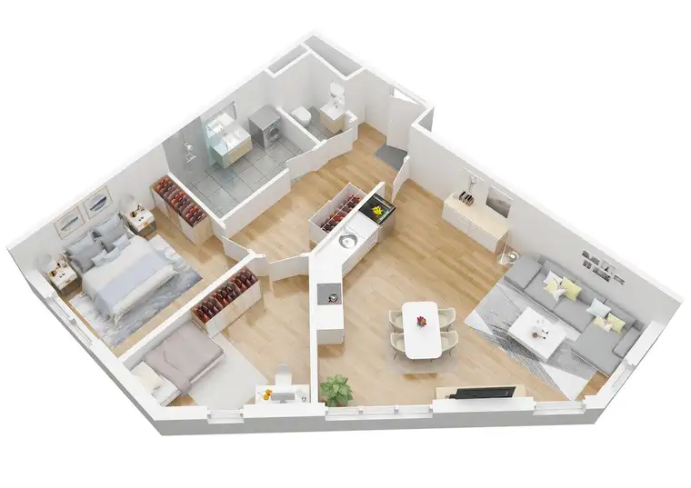 Toppreis! Sehr gut aufgeteilte 2 1/2 Zimmerwohnung mit 69,32 m² WFL (Top 11)
